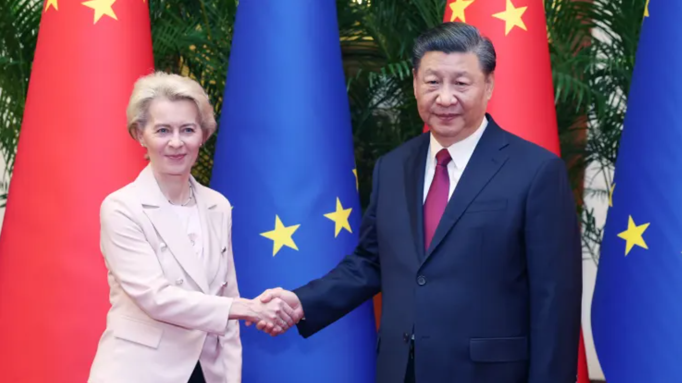 Chinese President Xi Jinping met with European Commission President Ursula von der Leyen in early April 2023.