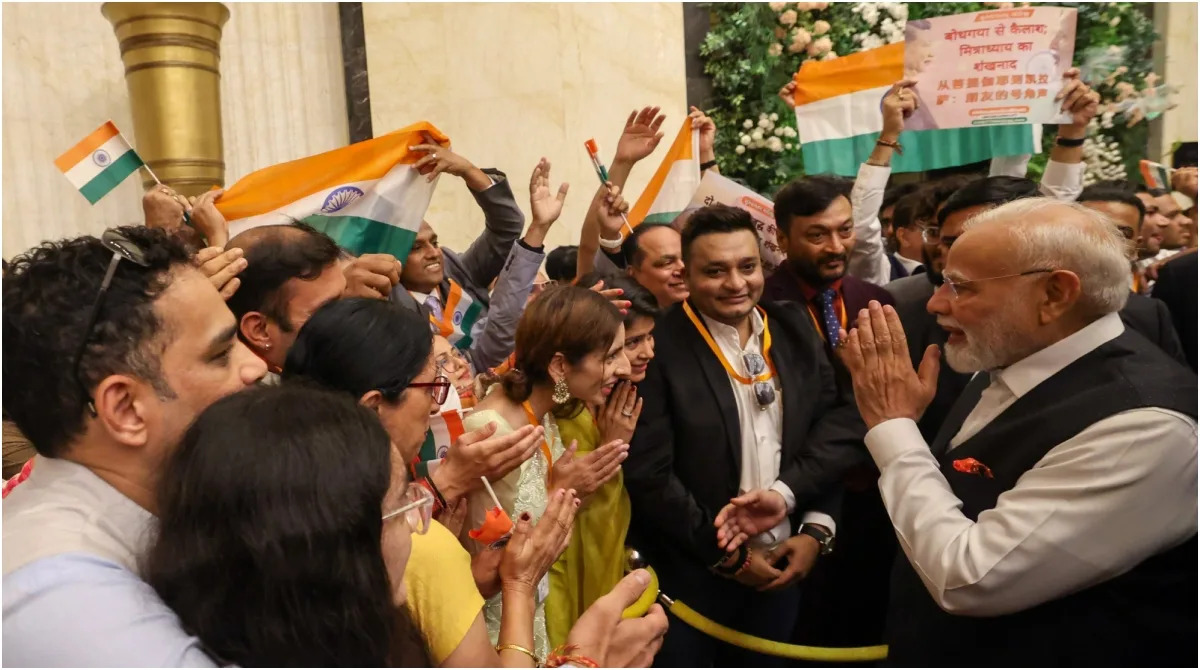Indian Prime Minister Narendra Modi receives a warm and enthusiastic welcome from the Indian diaspora as he arrives in Tianjin, China, on August 30 for a two-day official visit to attend the Shanghai Cooperation Organisation (SCO) Summit. 