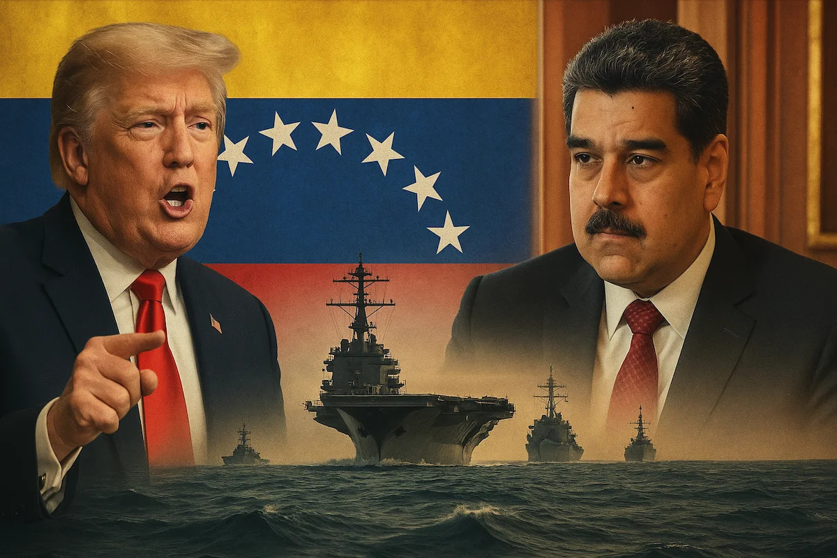 Trump-and-Maduro-at-War. President Trump said he had authorized covert C.I.A. action in Venezuela and was considering ground strikes..jpg
