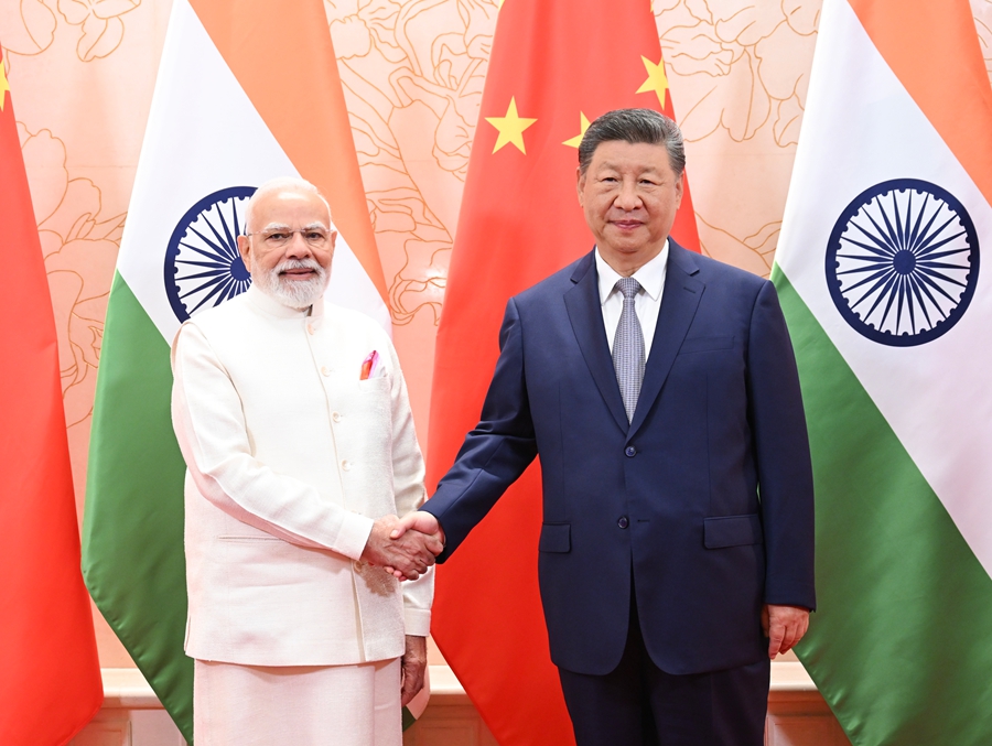 Indian Prime Minister Narendra Modi and Chinese President Xi Jinping met on the sidelines of the SCO summit in Tianjin on August 31, 2025..jpg