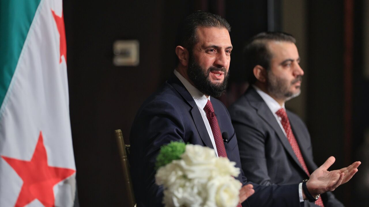 Syrian President Ahmed al-Sharaa meets in New York City with a delegation from the Syrian community in the United States, Sept. 22, 2025..jpeg