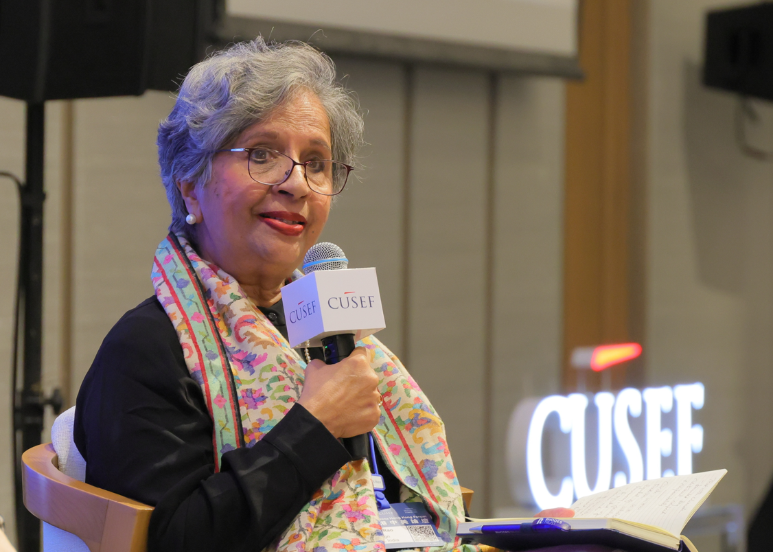 Nirupama Rao speaks at the high-level conversation Power, Partnership, and the Next Order at the 6th U.S.-China Hong Kong Forum on Nov 17, 2025..png