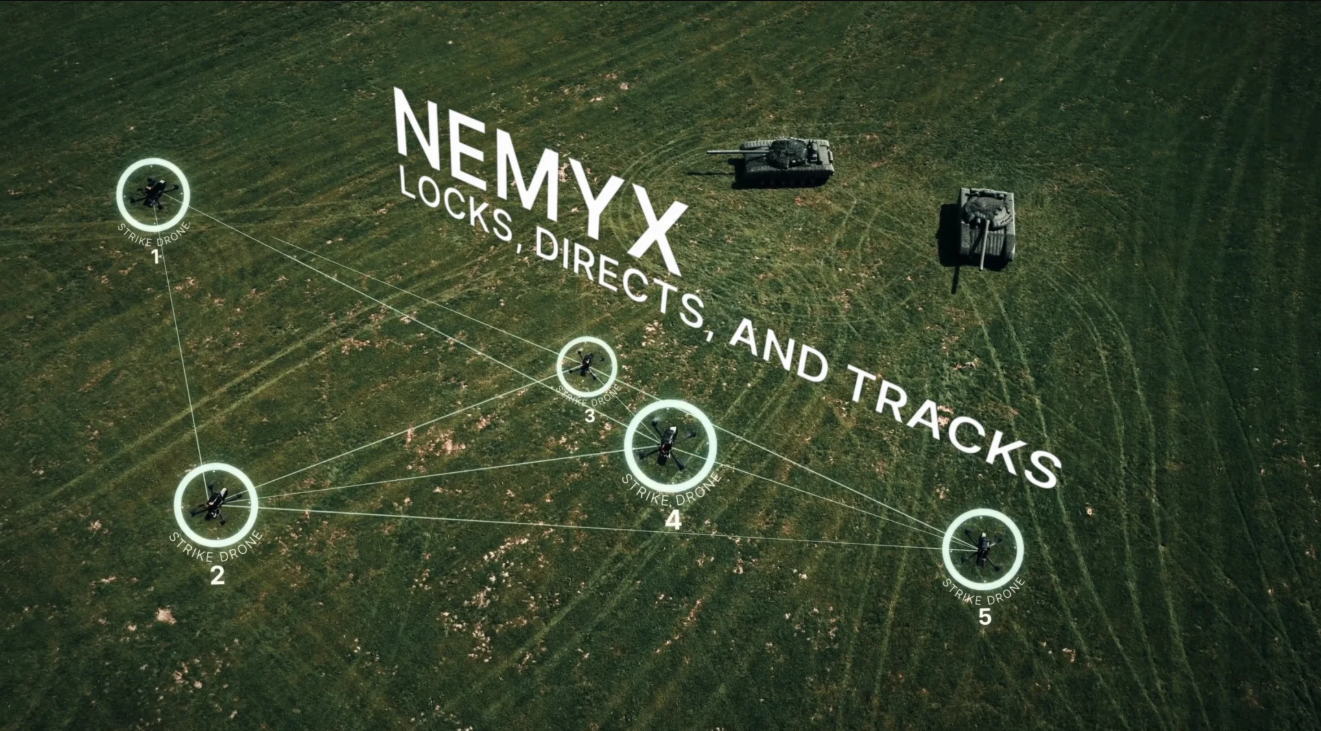Image of live swarm demonstration powered by Auterion.png